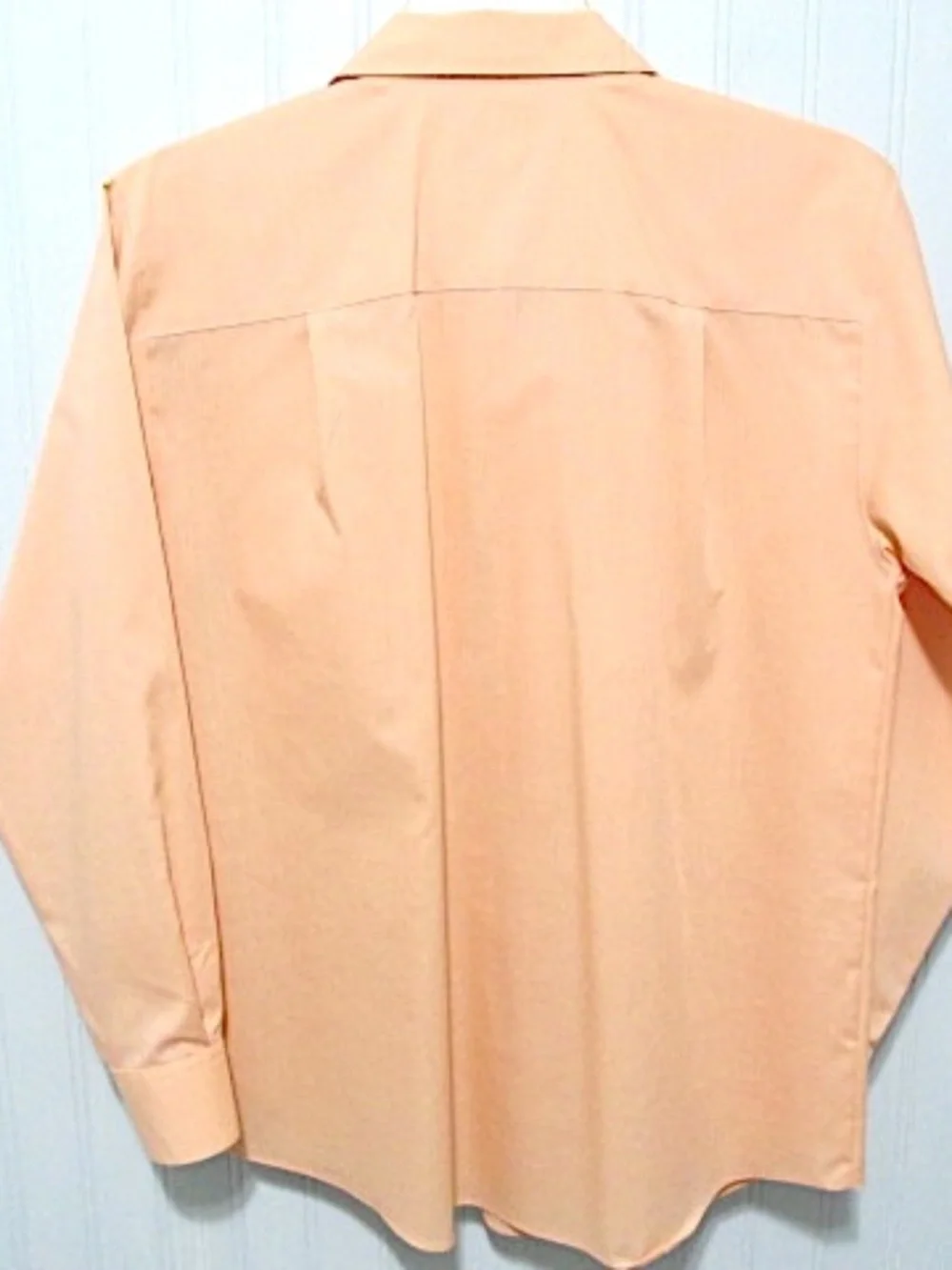 Foxcroft Peach Cotton Blend Dress Shirt, Size 6